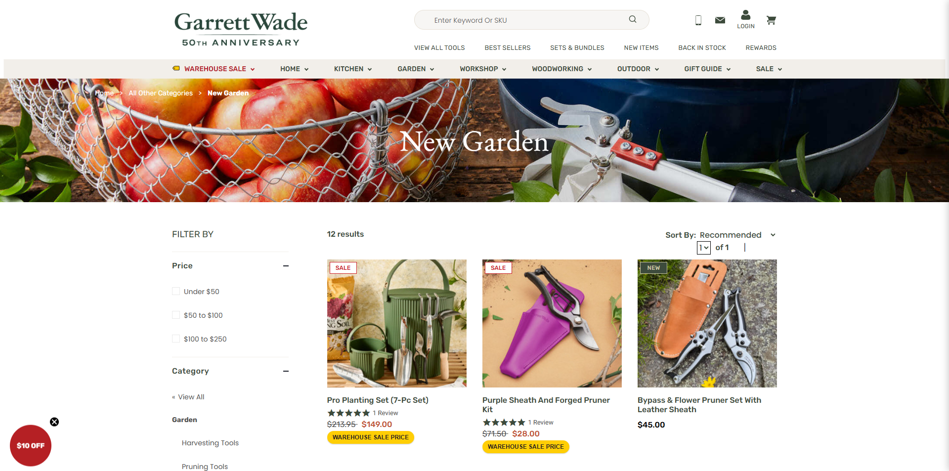 Garrett Wade discount code